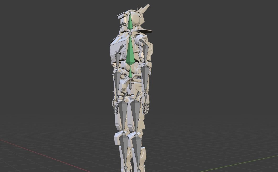 Detailed Robot Model Rigged - Chappie Cyborg 3D model_5