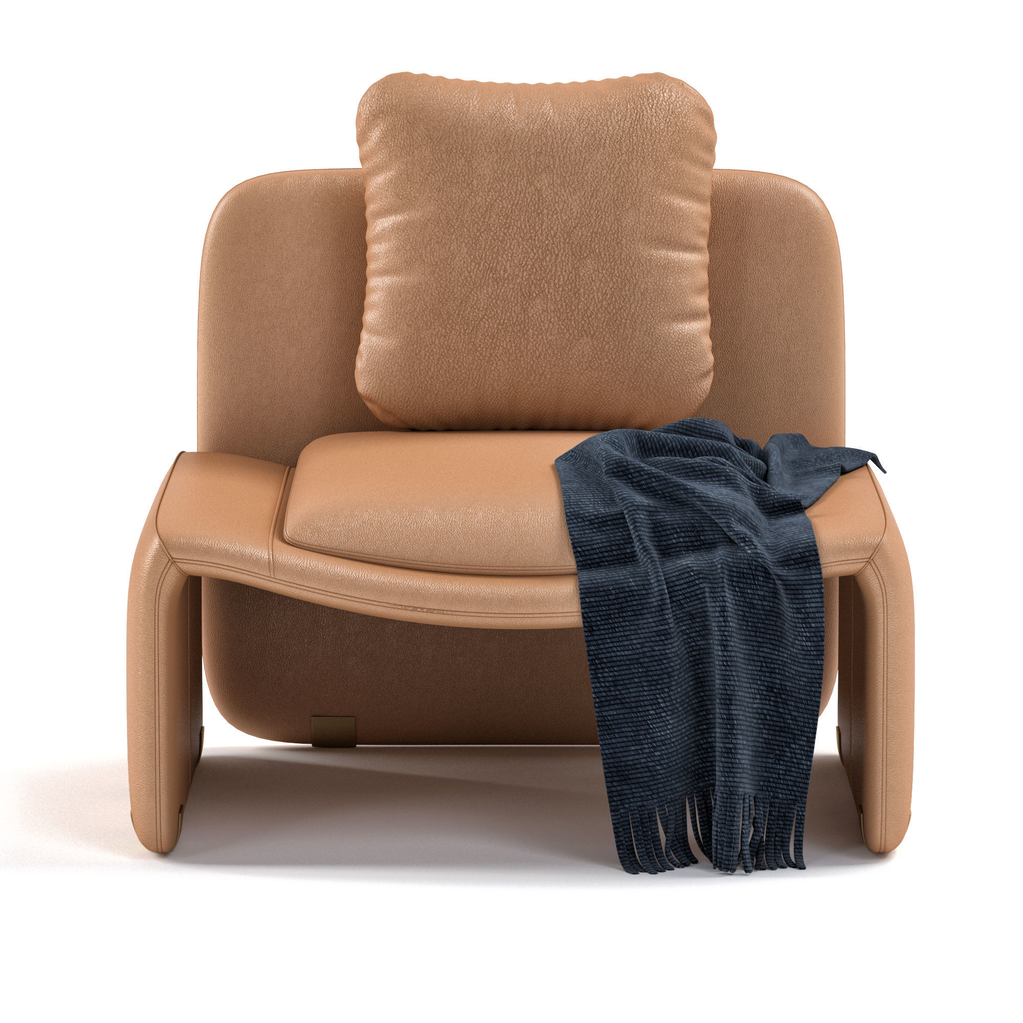 Aston Martin Leather armchair 3D model_2