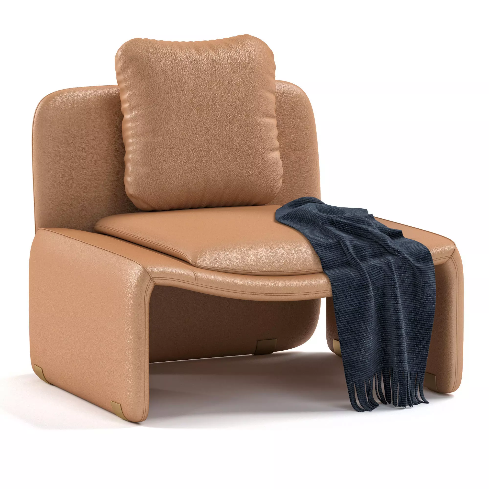 Aston Martin Leather armchair 3D model_0