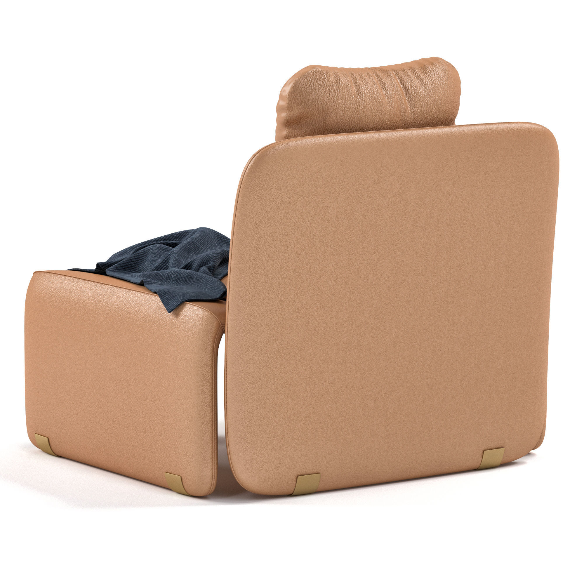 Aston Martin Leather armchair 3D model_3