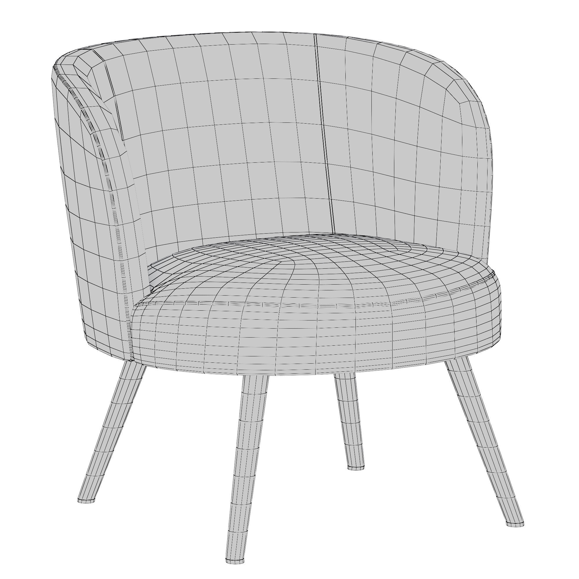 Candy Lounge chair 3D model_5
