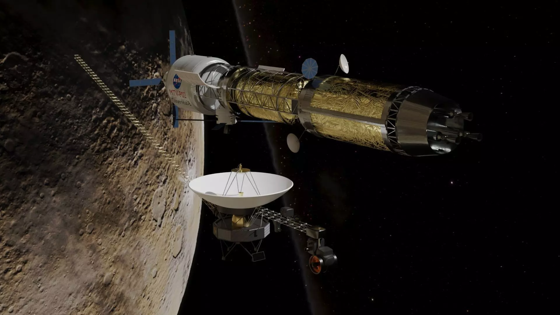 Voyager-Copernicus nasa spacecraft on mars 3D Model Collection_0