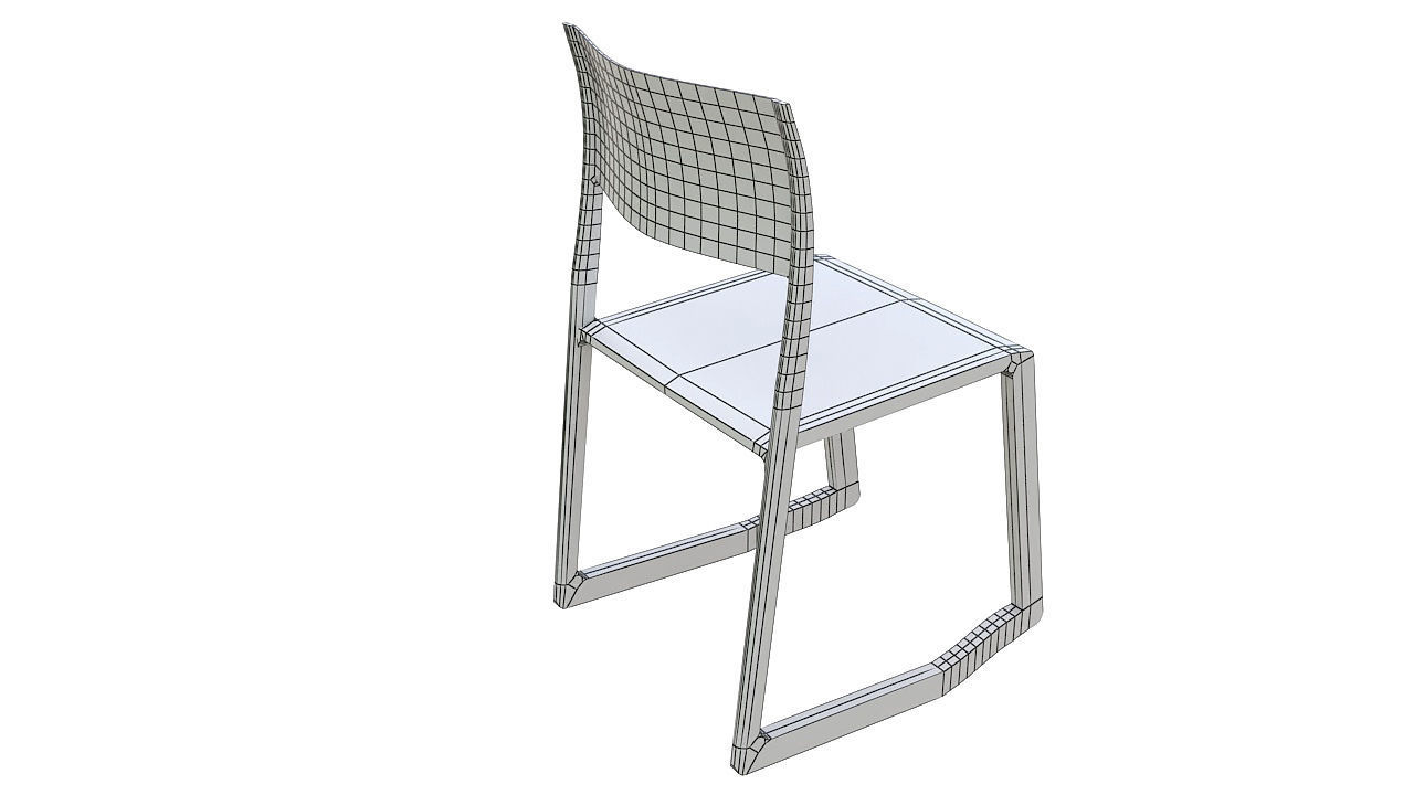 Tip ton chair vitra 3D model_13
