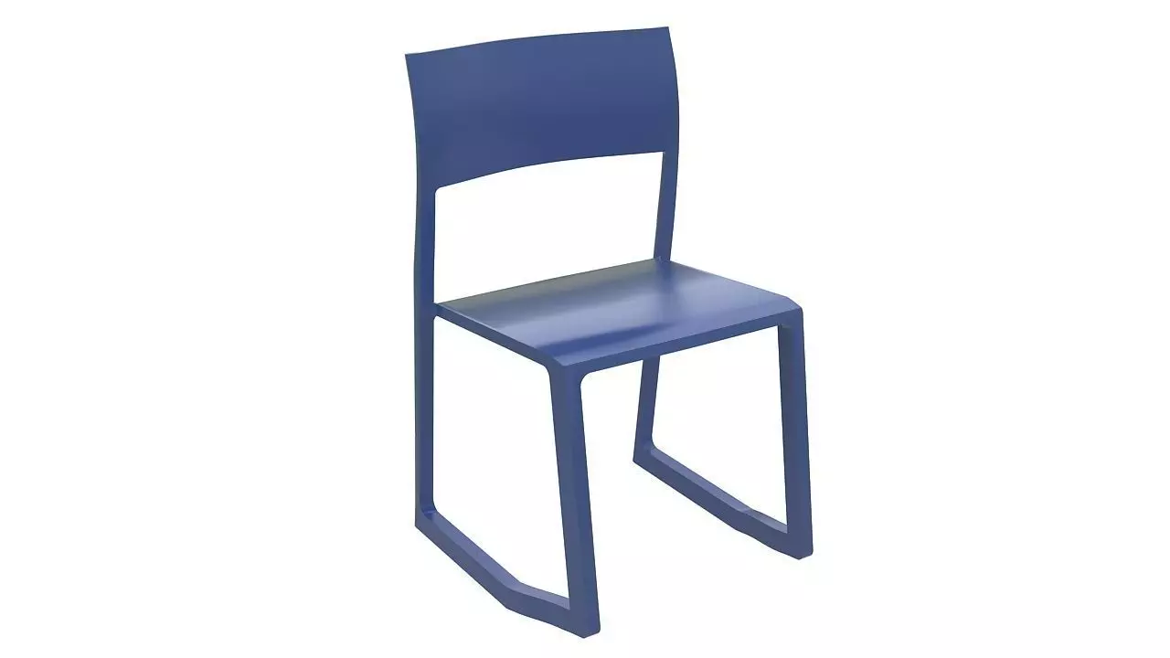 Tip ton chair vitra 3D model_0