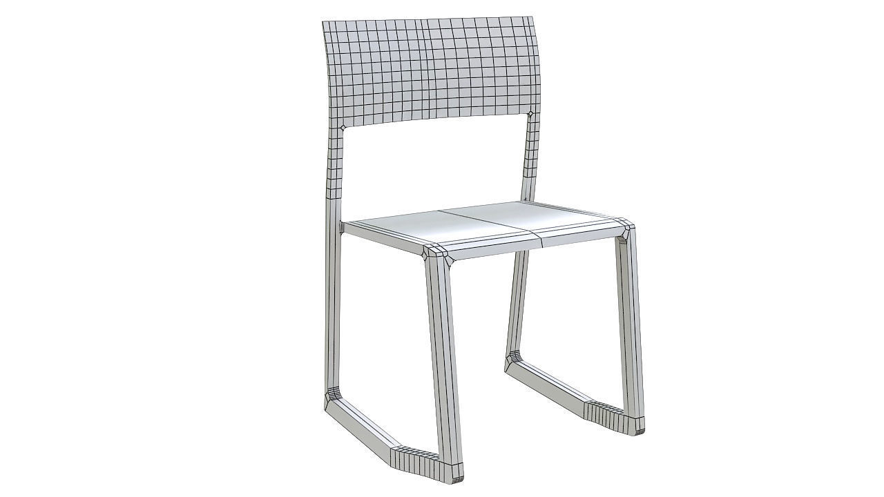 Tip ton chair vitra 3D model_11