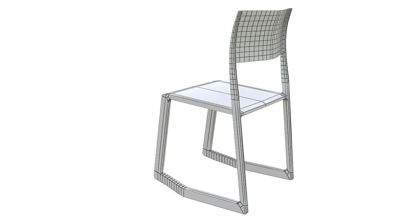 Tip ton chair vitra 3D model_14