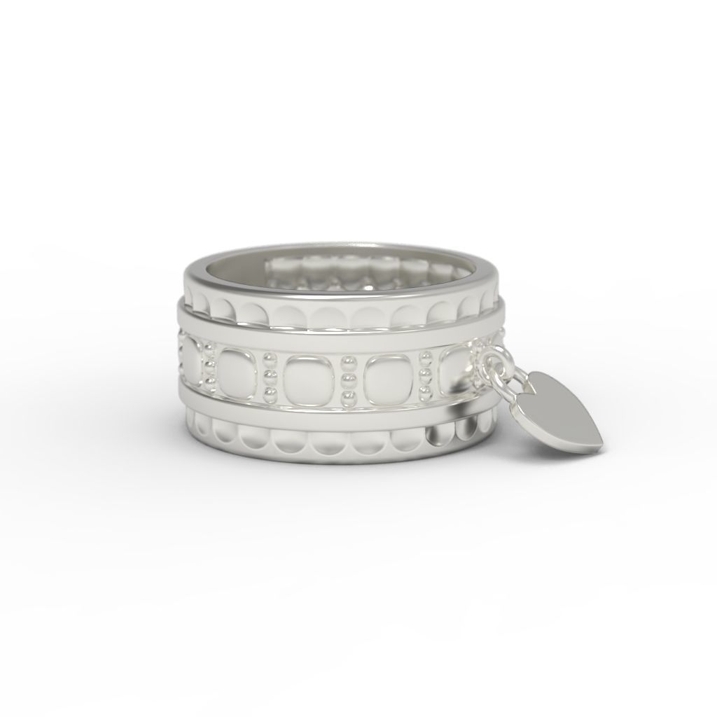 Ring Heart 3dm stl 3D print model_19