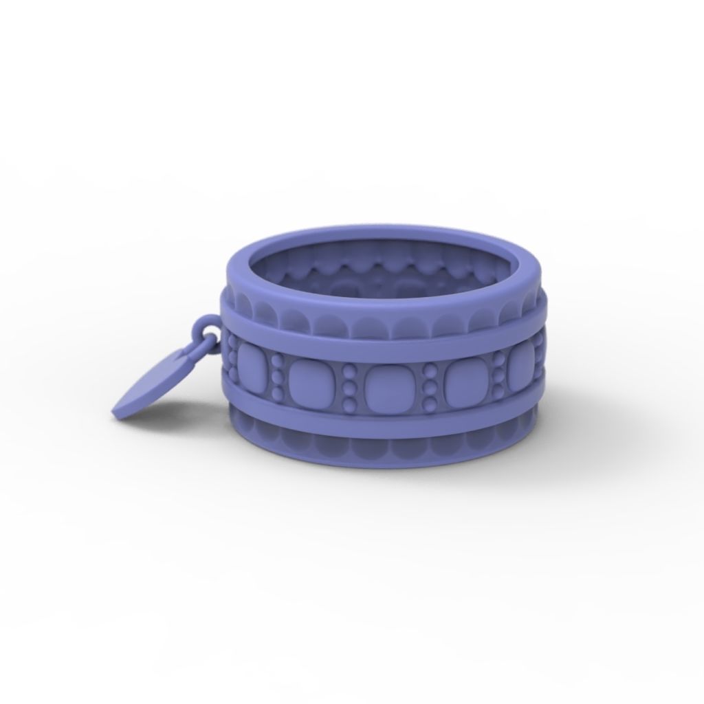 Ring Heart 3dm stl 3D print model_13