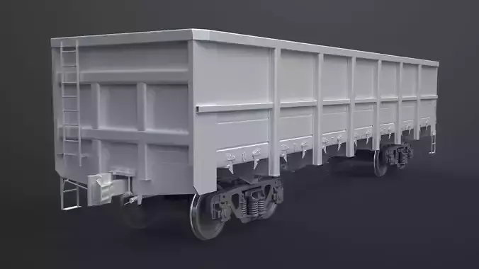 Railroad Open Wagon 3D model