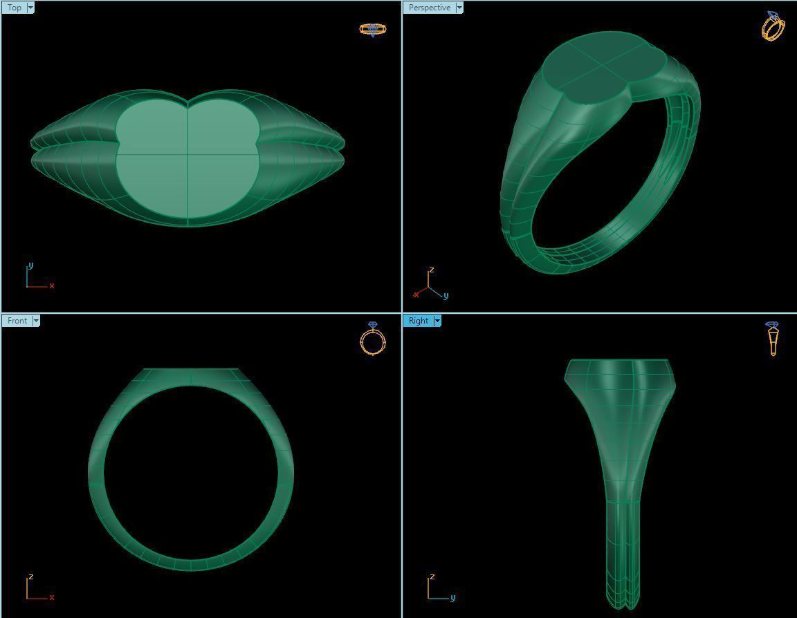 Baby ring  3D print model_3