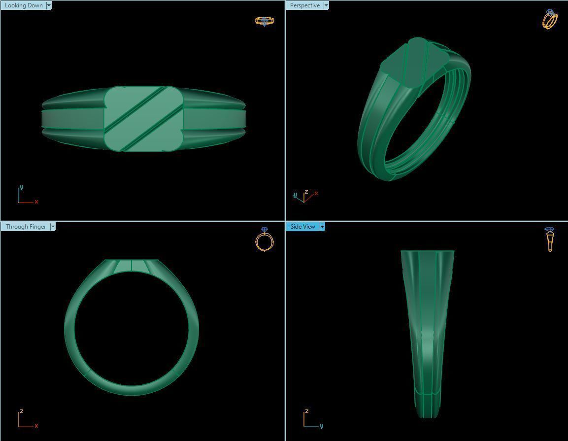 Baby ring 3D print model_4