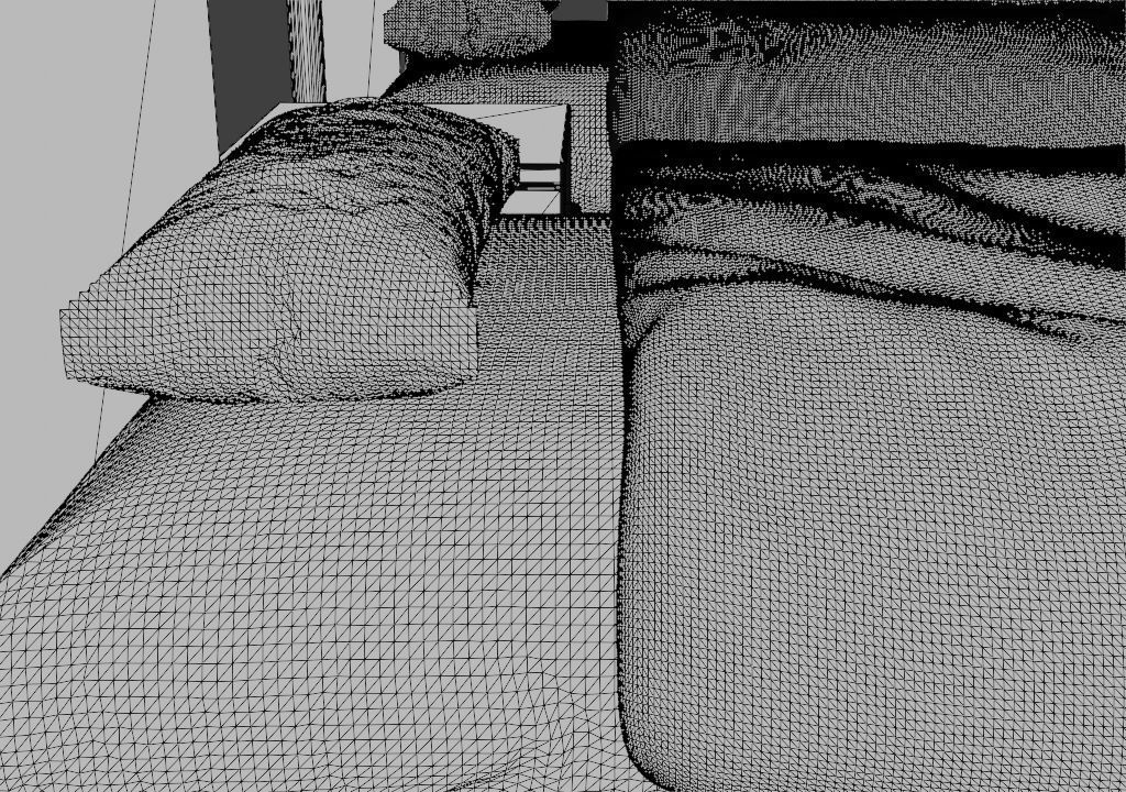 Twin beds 3D model 3D model_8