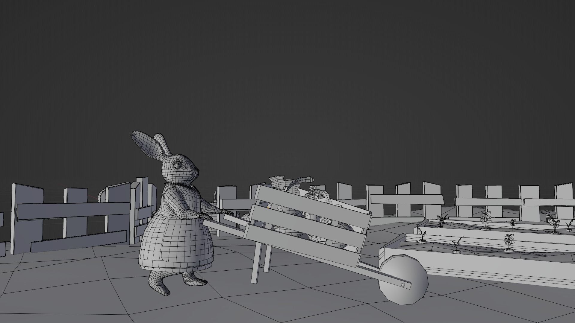 Carrot home  Low-poly 3D model_12