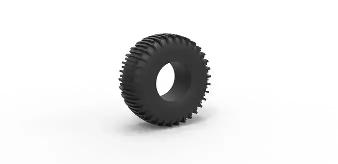 Trom tire 2 Scale 1 to 25 3D print model