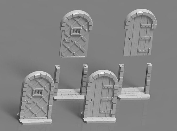 Zombicide MD doors 3D print model