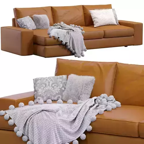 Leather Sofa Kivik By Ikea