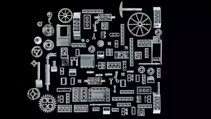 Lego Library  Models Bevels production style