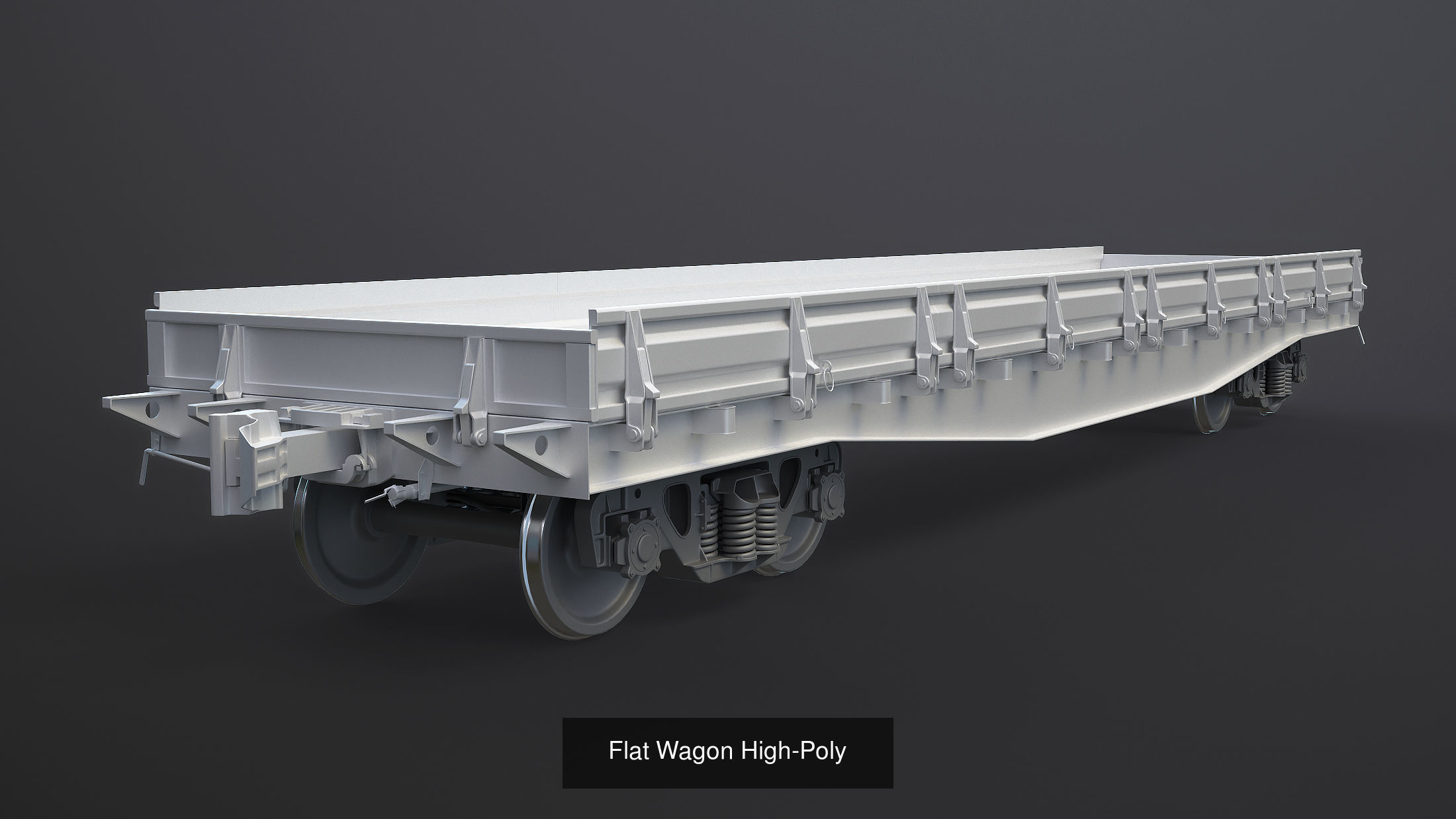 Railroad Car High-Poly 3D Model Collection_5