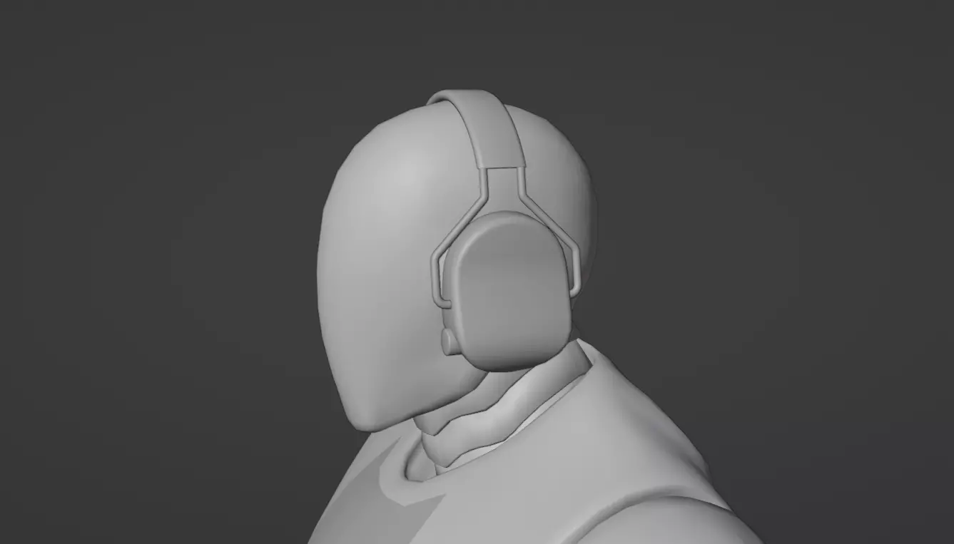 Active ears-protection headphones Free 3D model