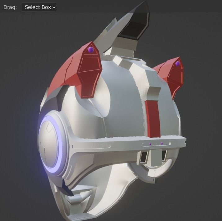 Ultraman X 3D printable cosplay helmet 3D print model_6