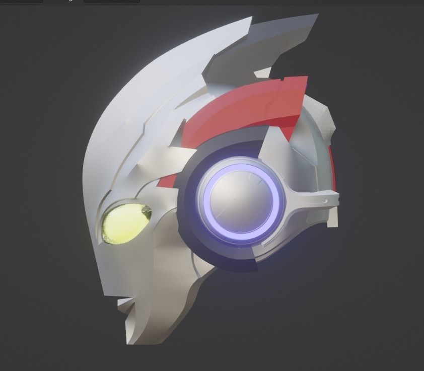 Ultraman X 3D printable cosplay helmet 3D print model_1