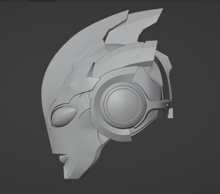 Ultraman X 3D printable cosplay helmet 3D print model_10