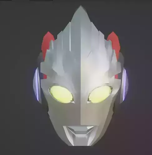 Ultraman X 3D printable cosplay helmet 3D print model