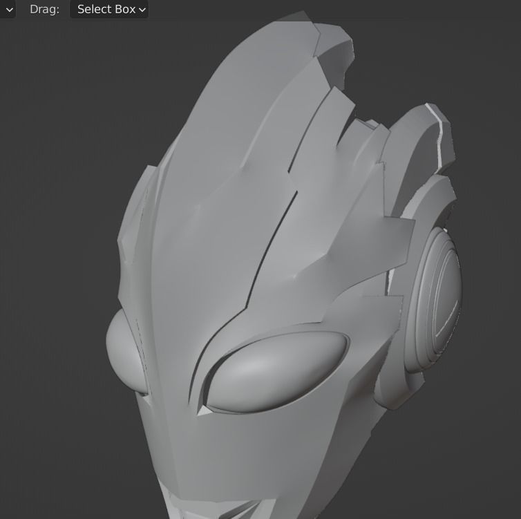 Ultraman X 3D printable cosplay helmet 3D print model_11