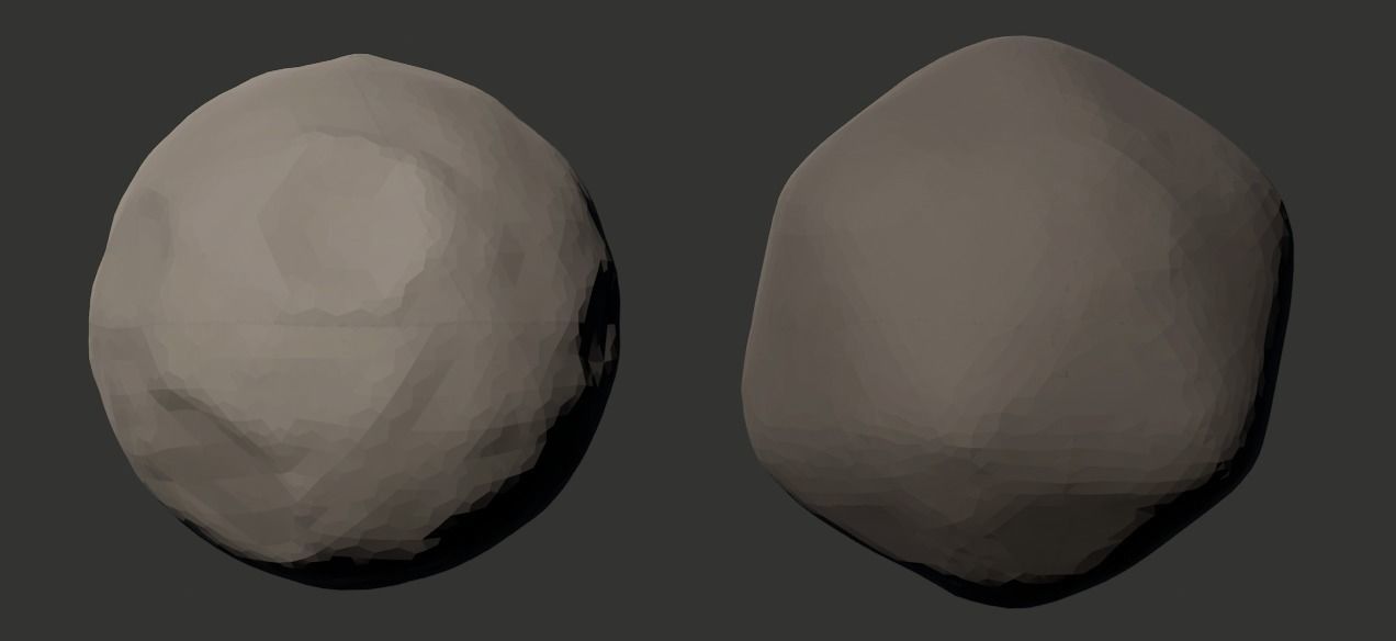 Stylized Planets and Moons Low-poly 3D model_4