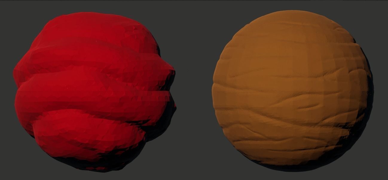 Stylized Planets and Moons Low-poly 3D model_9