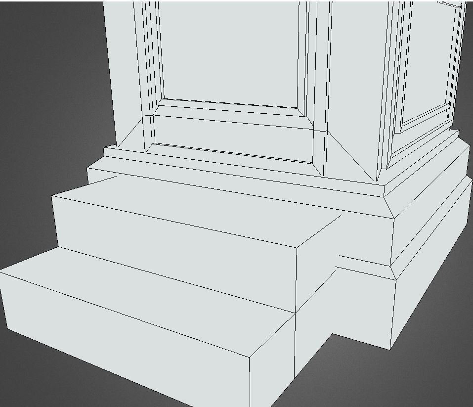 Police Box Low-poly 3D model_9