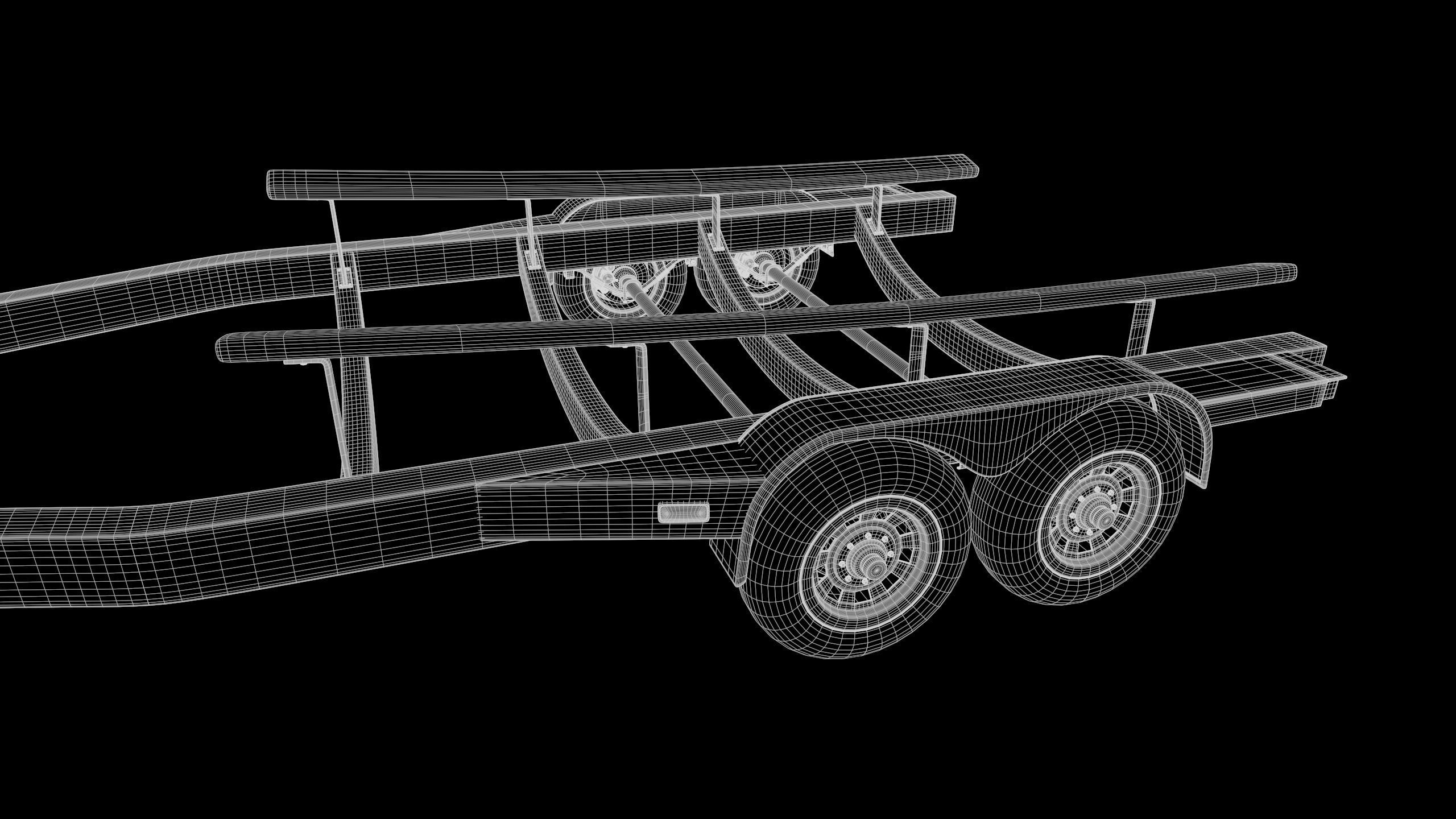 Boat Trailer 3D model_6