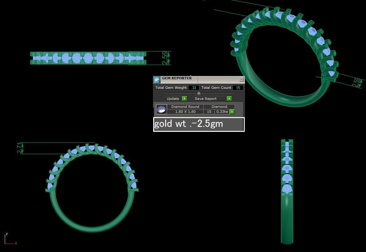 Ring - 296 3D print model_2