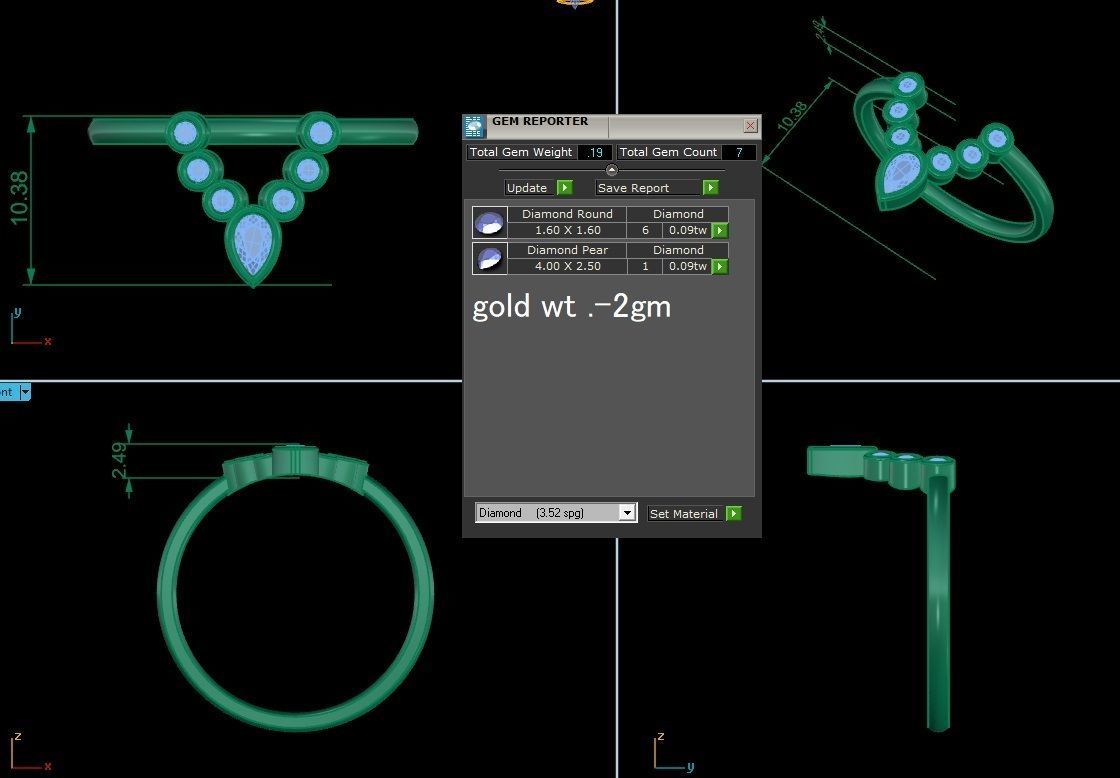Ring - 235 3D print model_2