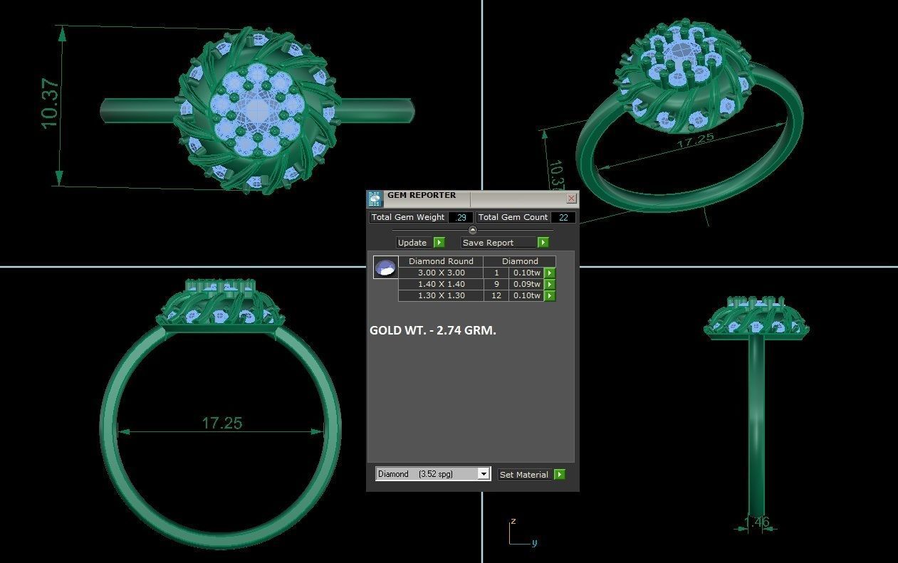 Ring - 222 3D print model_2