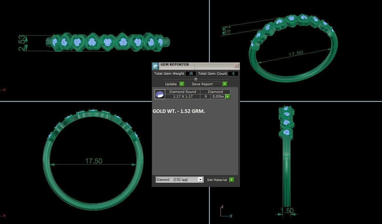 Ring - 190 3D print model_2