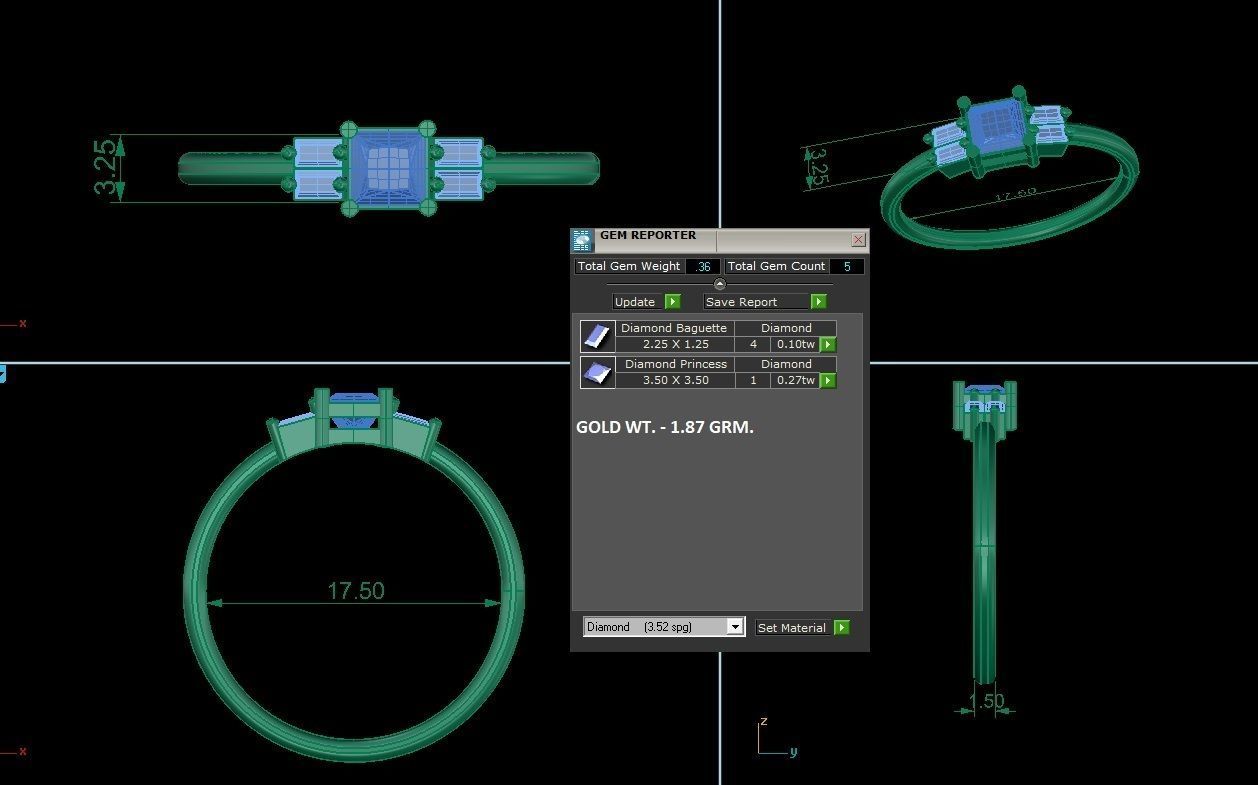 Ring - 160 3D print model_2