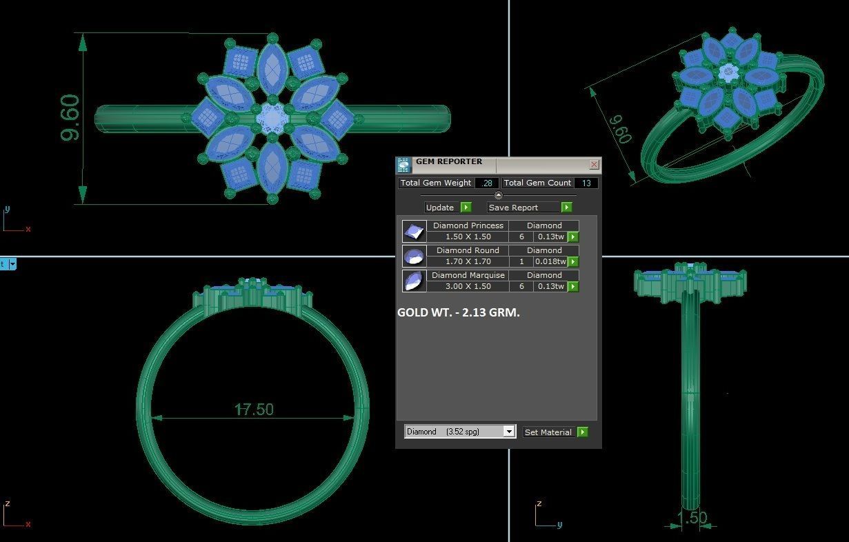 Ring - 144 3D print model_2