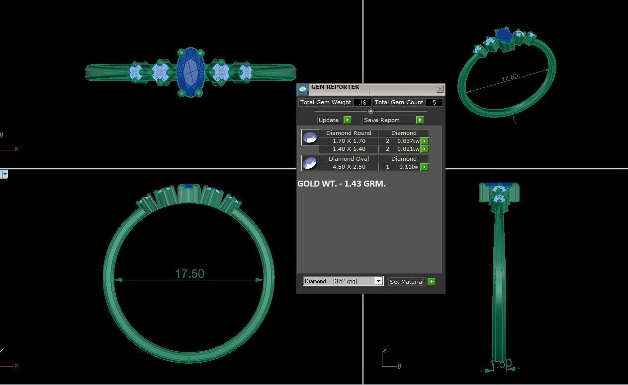 Ring - 120 3D print model_2