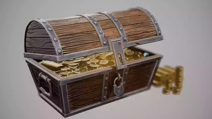 Stylized Gold Chest