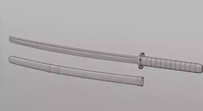 Sword two samurai swords