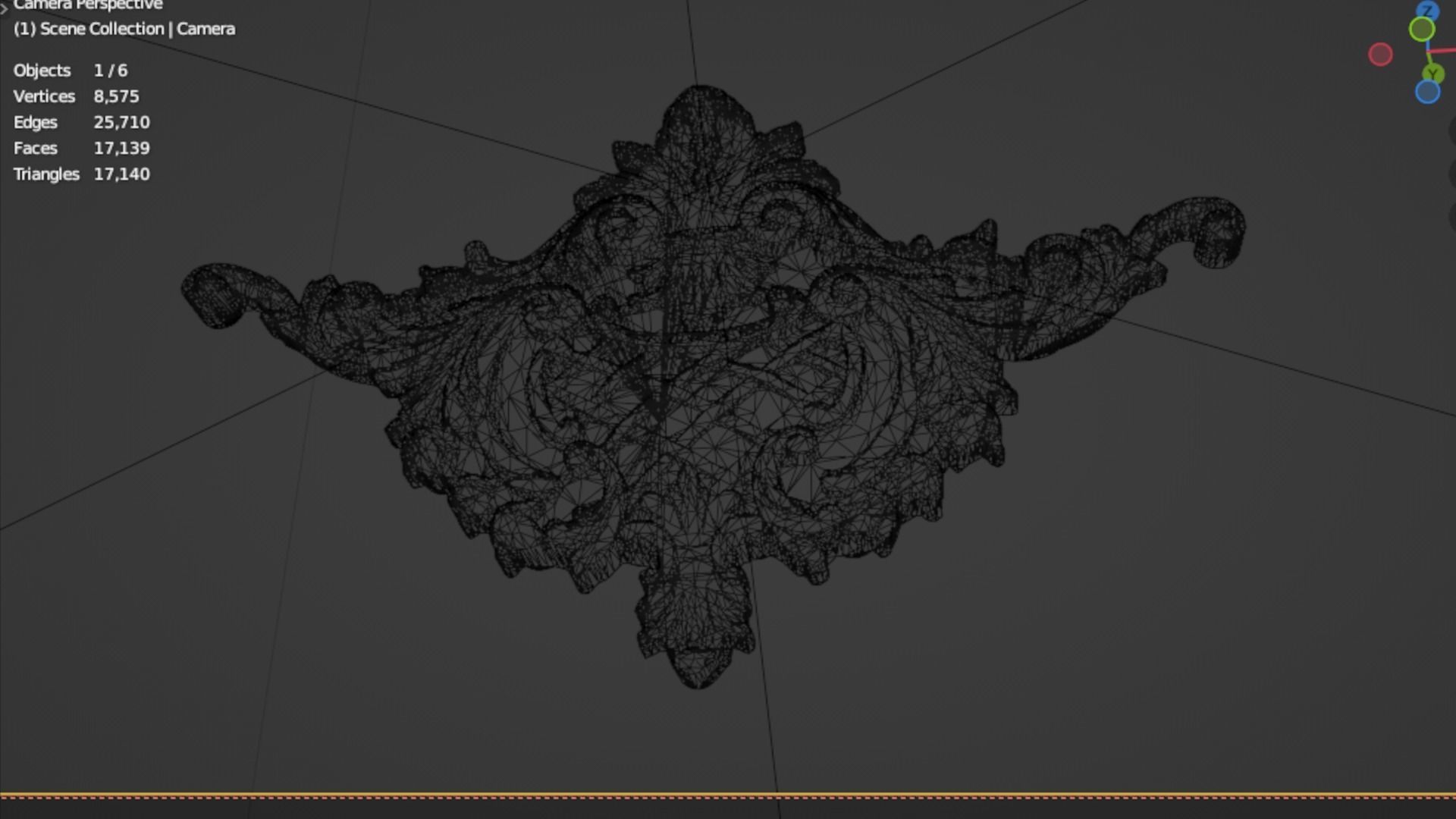 Classic decor ornament 89 3D model_7