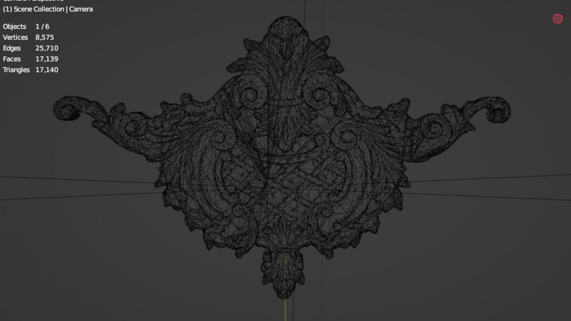 Classic decor ornament 89 3D model_5