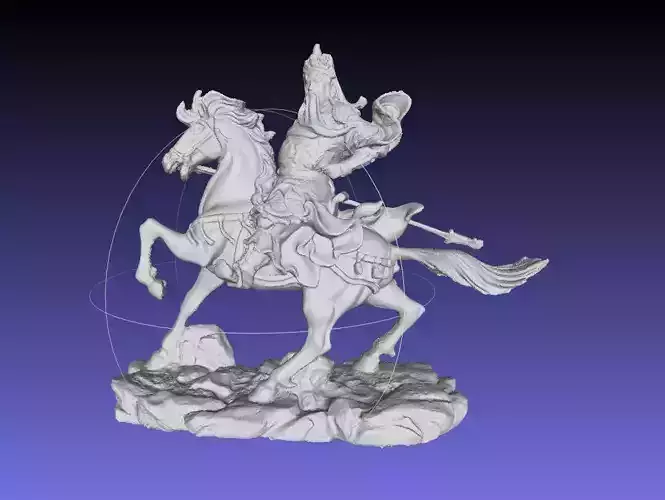 3D printable and realistic Horse Statue model 3D print model