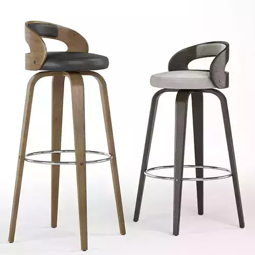 Shelly Swivel counter and bar chair 3D model