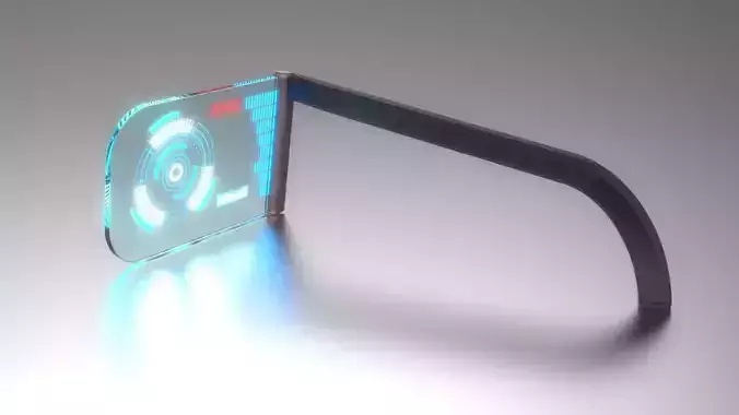 Sci-fi Monocle Glasses 3D model