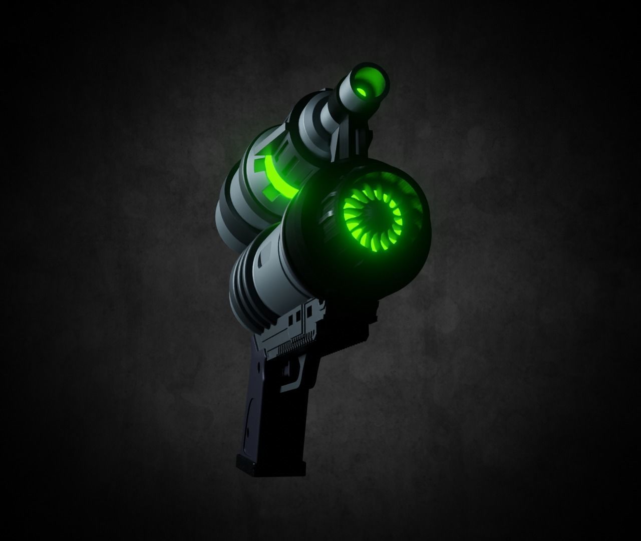 Scifi Gun 3D model_3