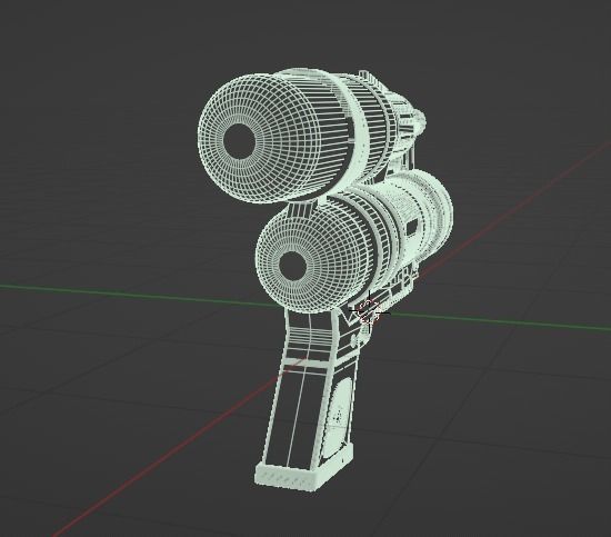 Scifi Gun 3D model_6
