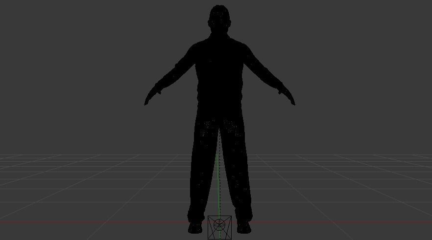 Male in Casual Clothes 02 Low-poly 3D model_16