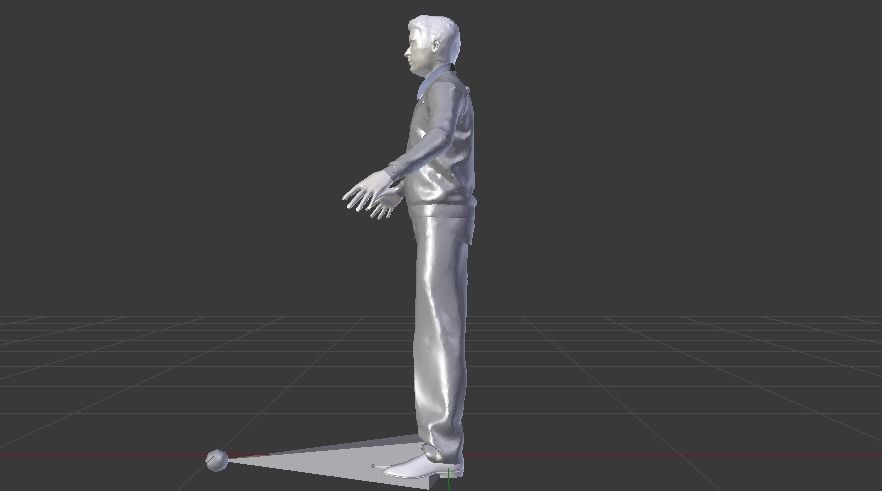 Male in Casual Clothes 02 Low-poly 3D model_15